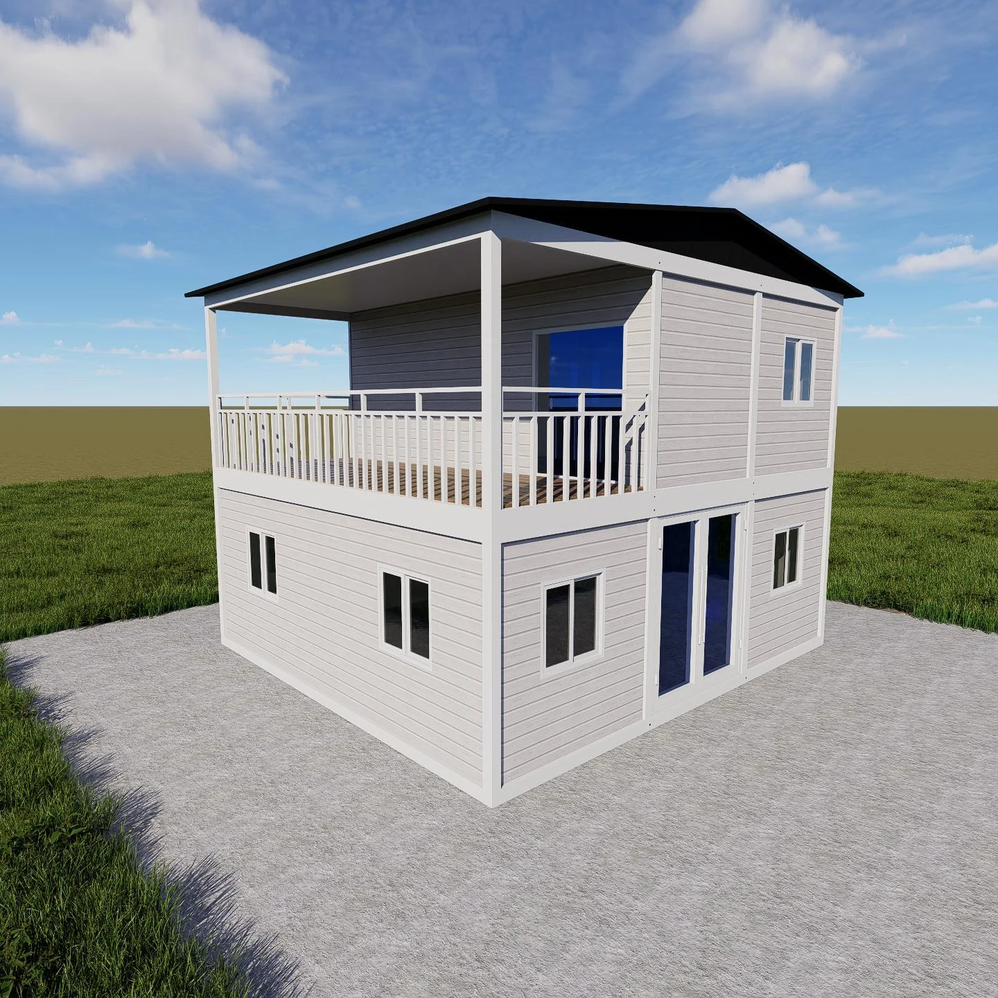 Two-storey add-on structure option