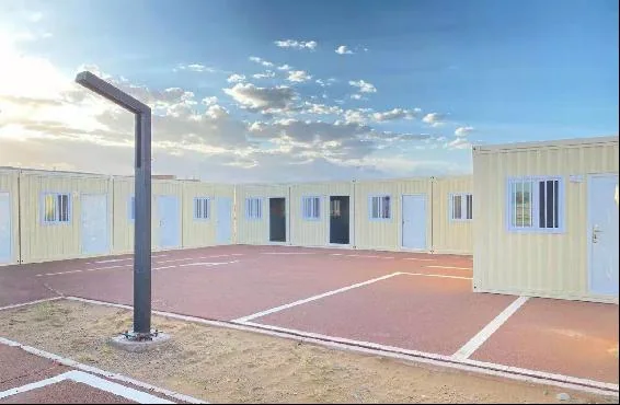 Folding container house project installation