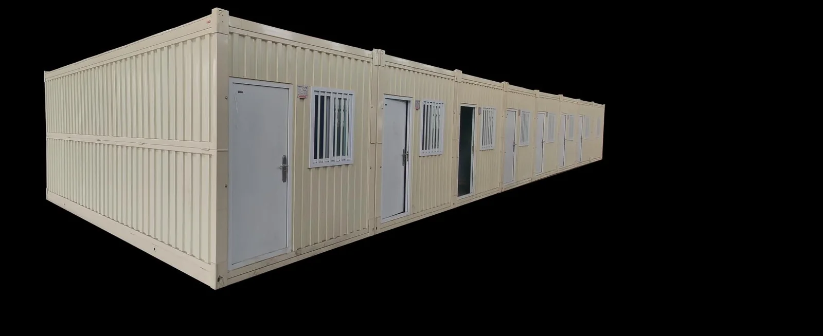 Long folding container house module
