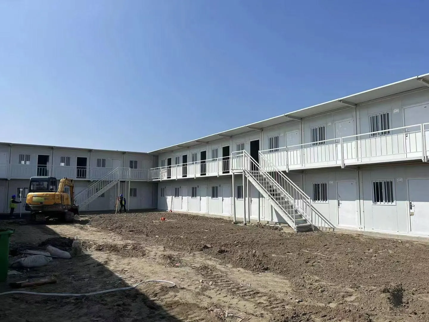 Two-storey folding container project camp