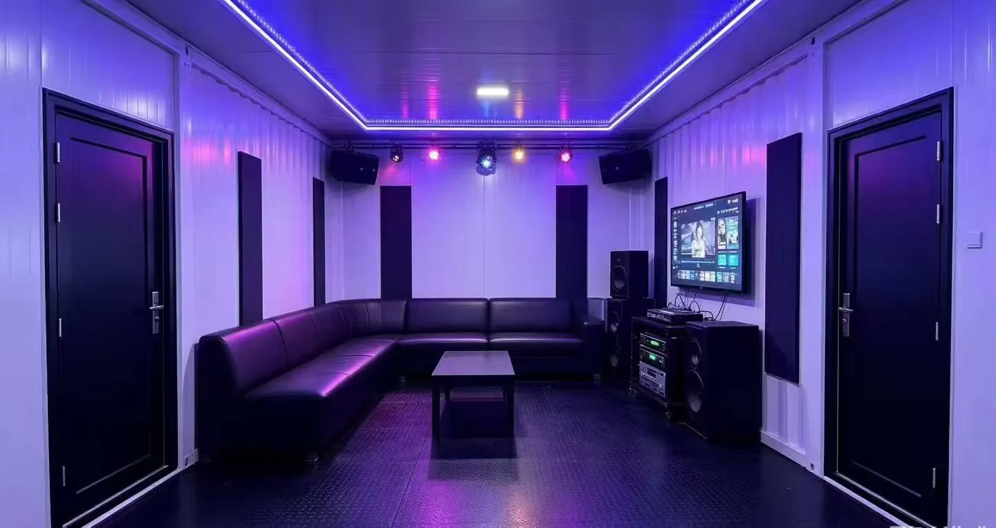Quick assembly container house finished living room interior