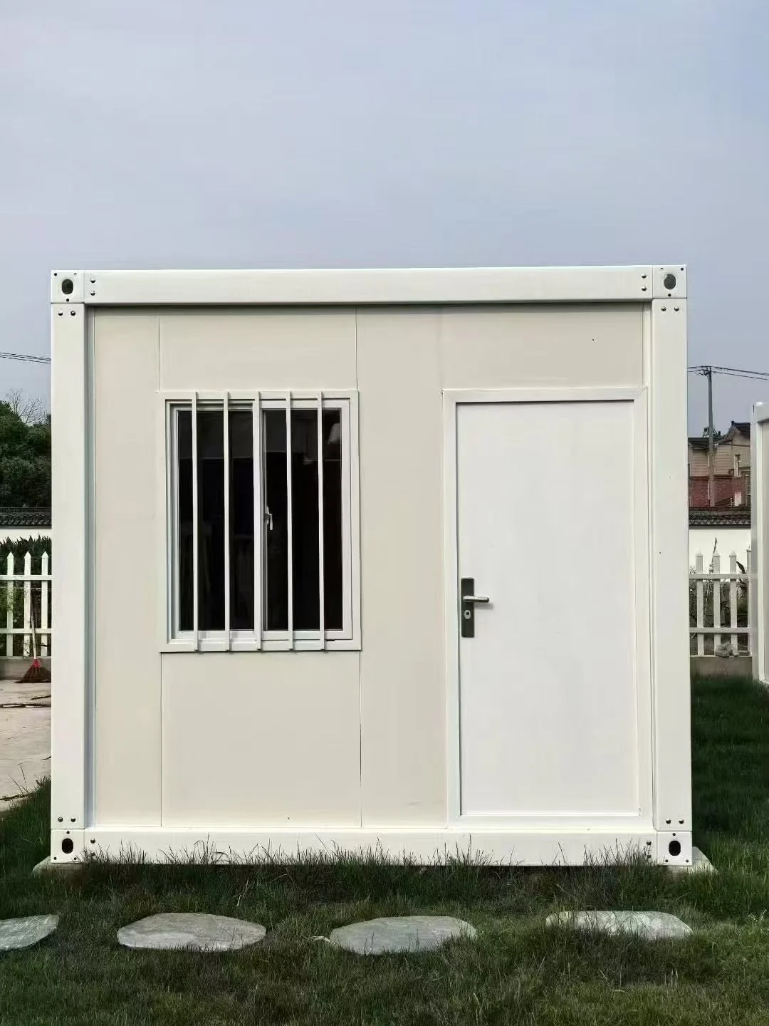 Quick assembly container house standard white front unit
